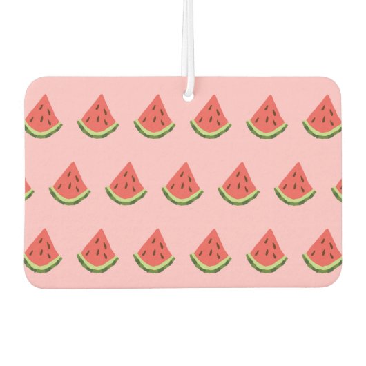 Watermeloen Wedges Auto Luchtverfrisser (Roze & Ro (Voorkant)