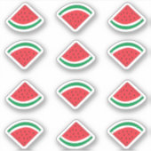 Watermeloen Wig Sticker Pakket (Voorkant)