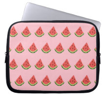 Watermeloen wiggen Tablet Hoesje (roze, rood & gro