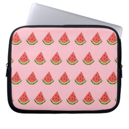 Watermeloen wiggen Tablet Hoesje (roze, rood & gro Laptop Sleeve