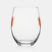 Watermeloen Wijnglas Zonder Voet (Rechts)