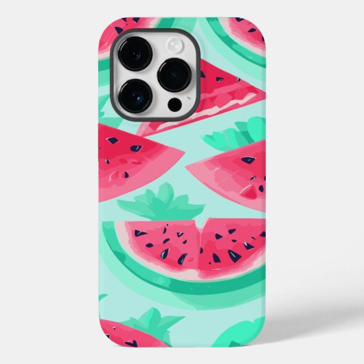 Watermeloen Zoete Fruit Verse Zomer Gestileerd Case-Mate iPhone Case (Achterkant)