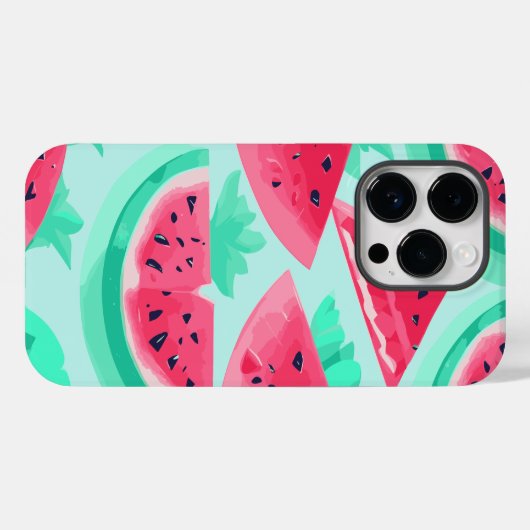 Watermeloen Zoete Fruit Verse Zomer Gestileerd Case-Mate iPhone Case (Achterkant (horizontaal))