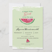 Watermeloen Zoete Meisje Zomer Baby Shower