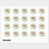 Watermeloen Zomer Baby Shower Sticker (Vel)