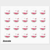 Watermeloen Zomer Baby Shower Sticker (Vel)