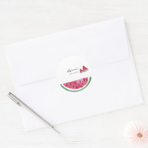 Watermeloen Zomer Baby Shower Sticker