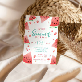 Watermeloen Zomer BBQ Tuinfeest Kaart