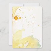 Watermeloen Zomer Bruiloft Kaart (Achterkant)