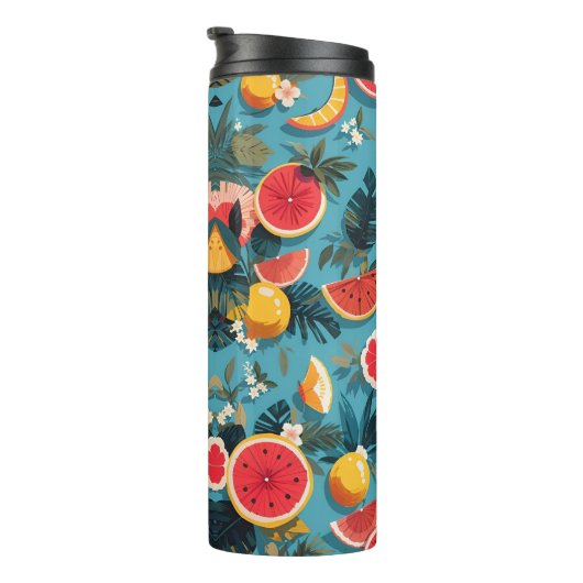 Watermeloen Zomer Design Thermosbeker (Geroteerd rechts)