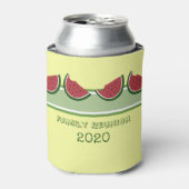Watermeloen Zomer Familie Reünie Leuk Geel Blikjeskoeler (Blikje Voorkant)