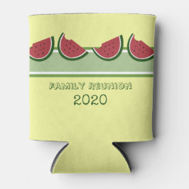 Watermeloen Zomer Familie Reünie Leuk Geel Blikjeskoeler