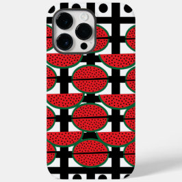 Watermeloen Zomer Fruit Geometrisch Patroon Case-Mate iPhone 14 Pro Max Hoesje