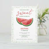 Watermeloen Zomer Fruit Slices Zoete Verjaardag Kaart (Staand voorkant)