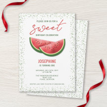 Watermeloen Zomer Fruit Slices Zoete Verjaardag