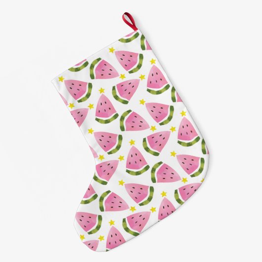 Watermeloen Zomer Kerstboom Grote Kerstvoorraad Grote Kerstsok (Achterkant (Hangend))