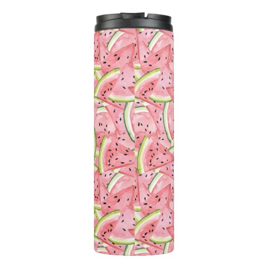 Watermeloen Zomer met Custom Monogram Thermosbeker (Achterkant)