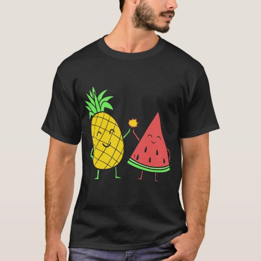 Watermeloen - Zomer Pineappel T-shirt (Voorkant)