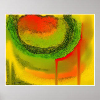 Watermeloen zomer poster