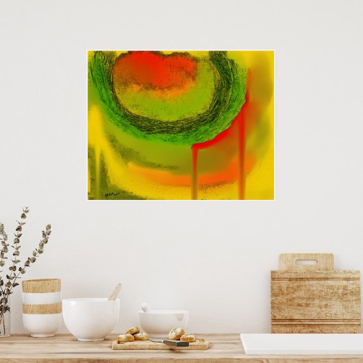 Watermeloen zomer poster (Keuken)