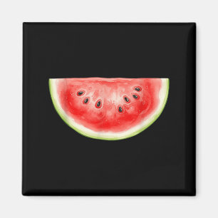 Watermeloen Zomer Waterverf Fruit Schijf Sapig Magneet