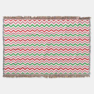 Watermeloen Zomer Zigzag Stripes Patroon-56209 Deken