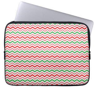 Watermeloen Zomer Zigzag Stripes Patroon-56209 Laptop Sleeve