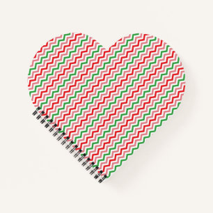 Watermeloen Zomer Zigzag Stripes Patroon-56209 Notitieboek
