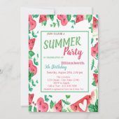 Watermeloen, zomerdag kaart (Voorkant)