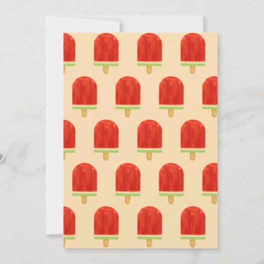 Watermeloen | Zomerfeest Kaart (Achterkant)