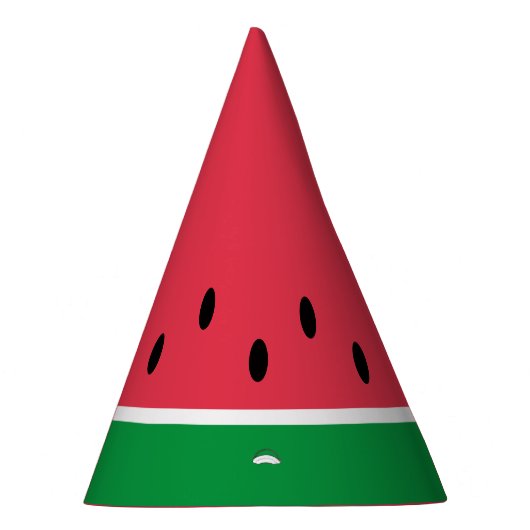 Watermeloen Zomerfeest Pet Feesthoedjes (Rechts)