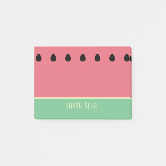 Watermeloen Zomerfruit Roze en Groen Post-it® Notes (Voorkant)