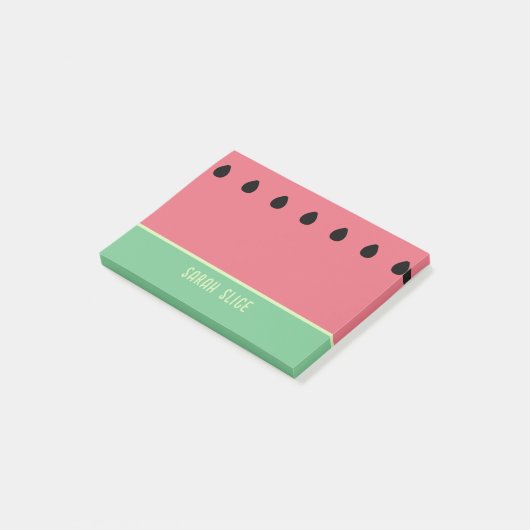 Watermeloen Zomerfruit Roze en Groen Post-it® Notes (Schuin)