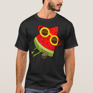 Watermeloen zomermeloen met zonnebril Funny Wate T-shirt