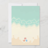 Watermeloen zomerstrand baby shower kaart (Achterkant)