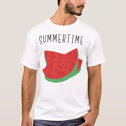 Watermeloen Zomertijd T-shirt (Voorkant)