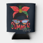 Watermeloen Zomervibes Can of Flessenkoeler Blikjeskoeler (Voorkant)