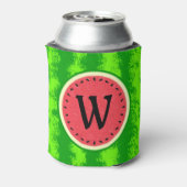 Watermeloen zomervruchten met windmolen blikjeskoeler (Blikje Achterkant)