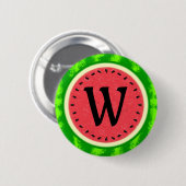 Watermeloen zomervruchten met windmolenparken ronde button 5,7 cm (Voorkant /achterkant)