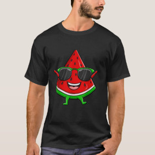 Watermeloen Zomerzonnebril Fruit Tropische Mannen T-shirt