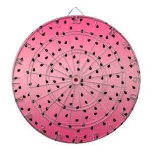 Watermeloen Zwarte Pitten Zomer Sfeer Sappig Roze Dartbord