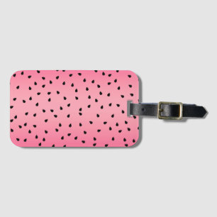 Watermeloen Zwarte Pitten Zomer Vibes Sappig Roze Bagagelabel