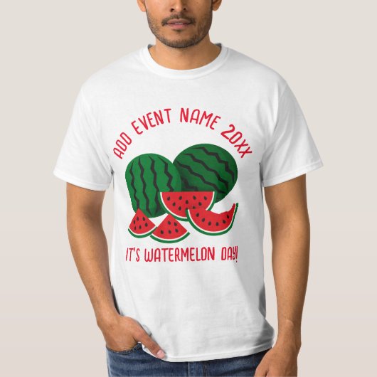 Watermeloendag T-shirt (Voorkant)