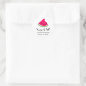 Watermeloenen Adresetiketten Ronde Sticker (Tas)