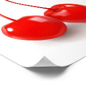 Watermeloenen Appeldruiven Cherry Pear Abriot Poster (Hoek)