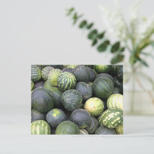 watermeloenen briefkaart (Staand voorkant)