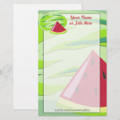 Watermeloenen Briefpapier (Voorkant / Achterkant)