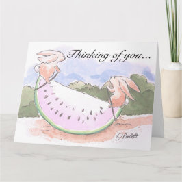 Watermeloenen denken aan je kaart