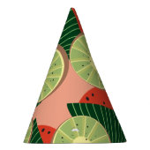 Watermeloenen en kiwi's feesthoedjes (Rechts)