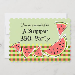 Watermeloenen Groene zomer BBQ-test Kaart